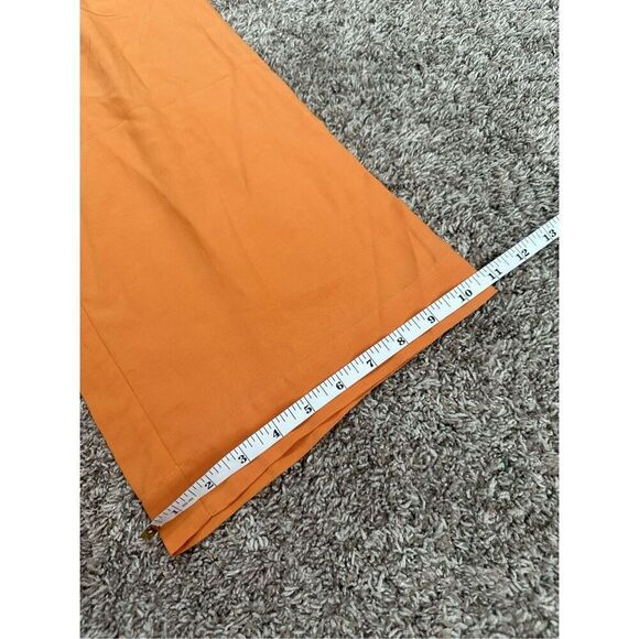 & Other Stories Paris Atelier High Waisted Tangerine Orange Trouser Flowy Pant 2 - Picture 10 of 12